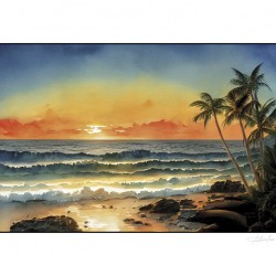 sunrise in the caribbean