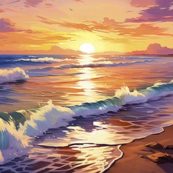 sunrise on the beach