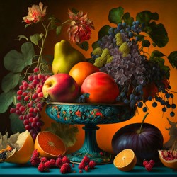 traditional fruit still life