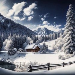 winter in the mountains