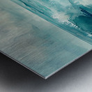 shore waves Metal print