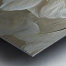 White Flowers Fabric:B Metal print