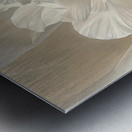 White Flowers Fabric:C Metal print