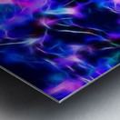 lightning colored lights Metal print