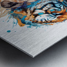 tigers in colors Metal print