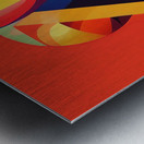 pyramids of faces Metal print