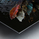 female warrior sculpture Metal print