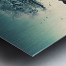 two dimensions Metal print