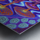 fluorescent mushrooms Metal print