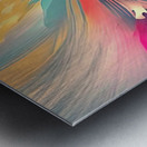 pastel abstract brushes Metal print