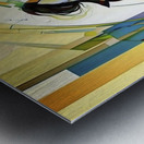 brush strokes in the shape of a woman Metal print