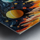 view on paper Metal print