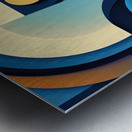 woman in square Metal print