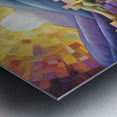 houses on the hill Metal print