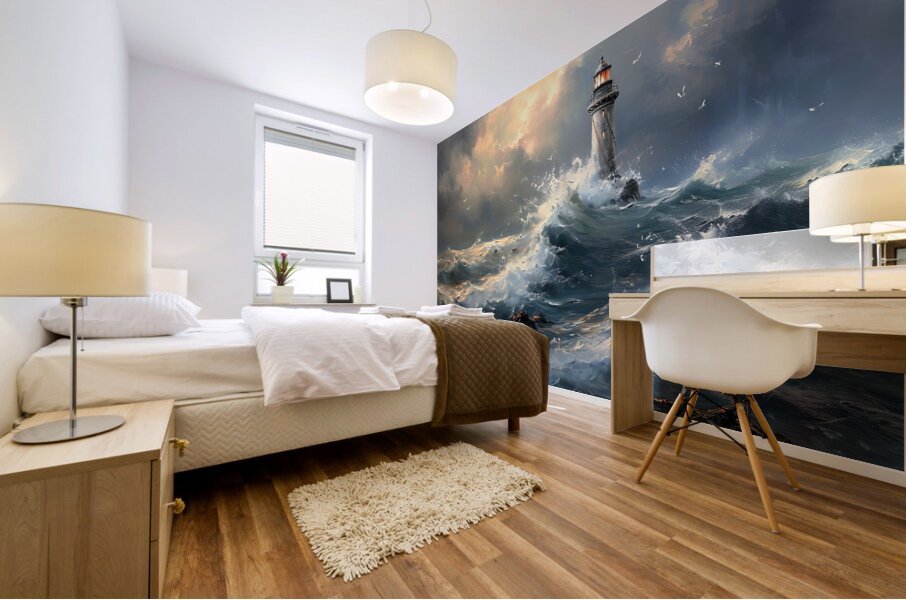 waves movement Mural print
