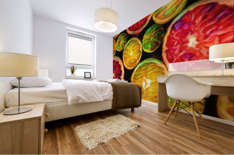 FRUITS COLORS Mural print