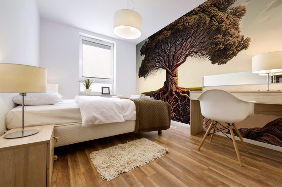 The roots of life Mural print