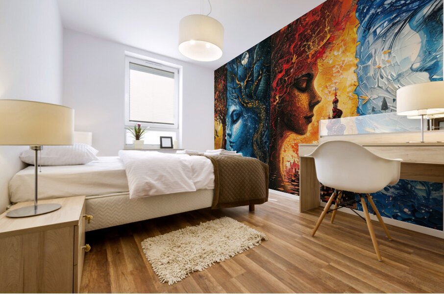 Fire &  Ice Mural print