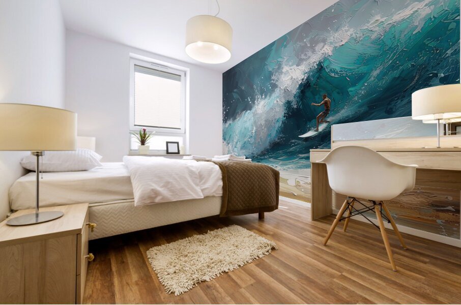 surf fanatic art  lop B Mural print