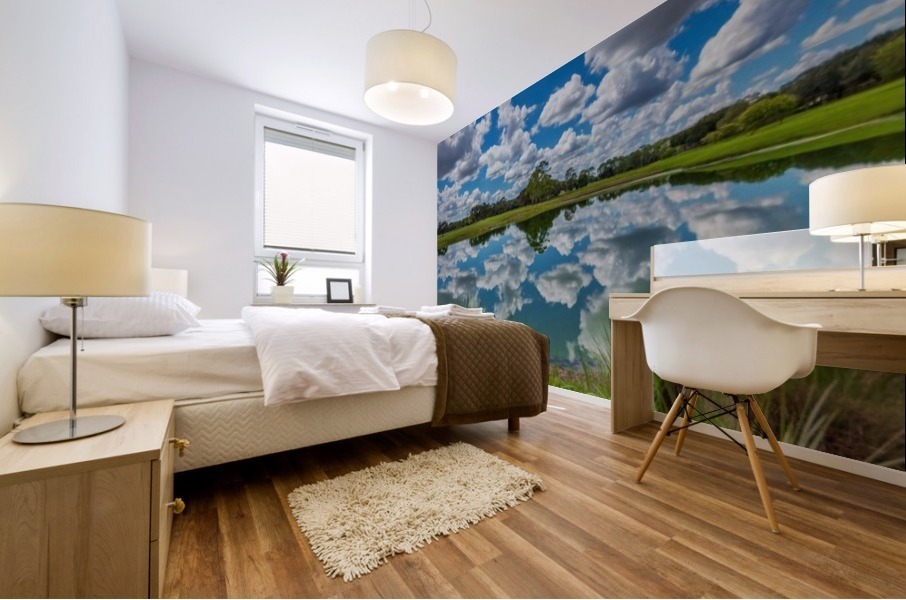 CLOUDS REFLECTION Mural print