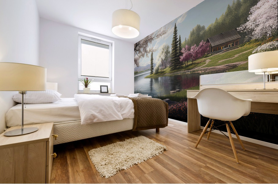 lake view Mural print