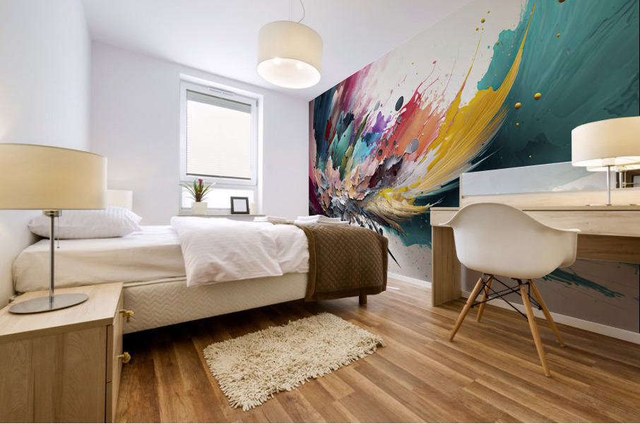 mess of colors Mural print