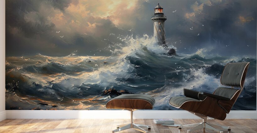 waves movement Wall Murals