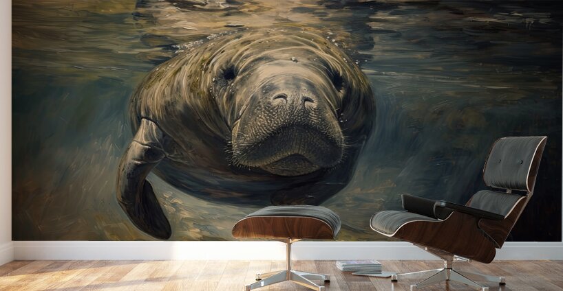 sea ​​cow Wall Murals