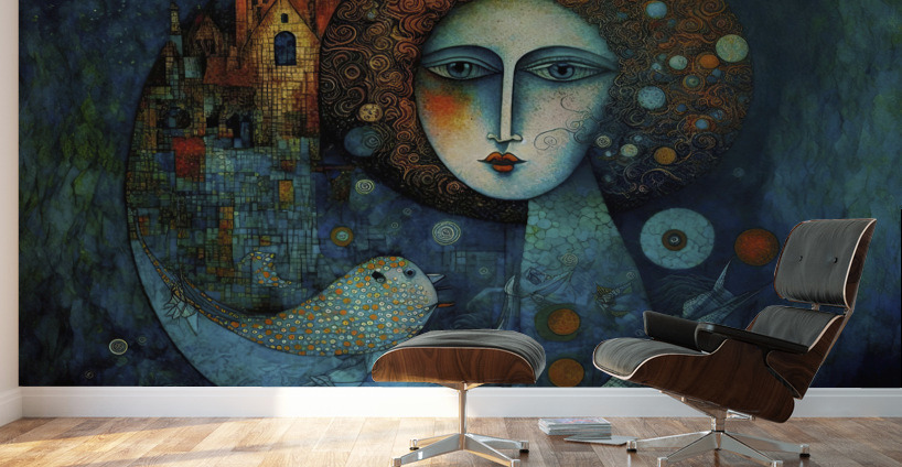 moon dream of tales Wall Murals