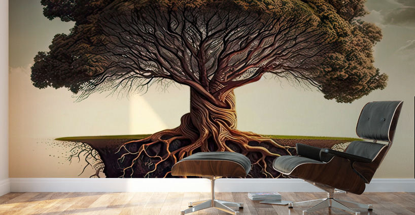 The roots of life Wall Murals