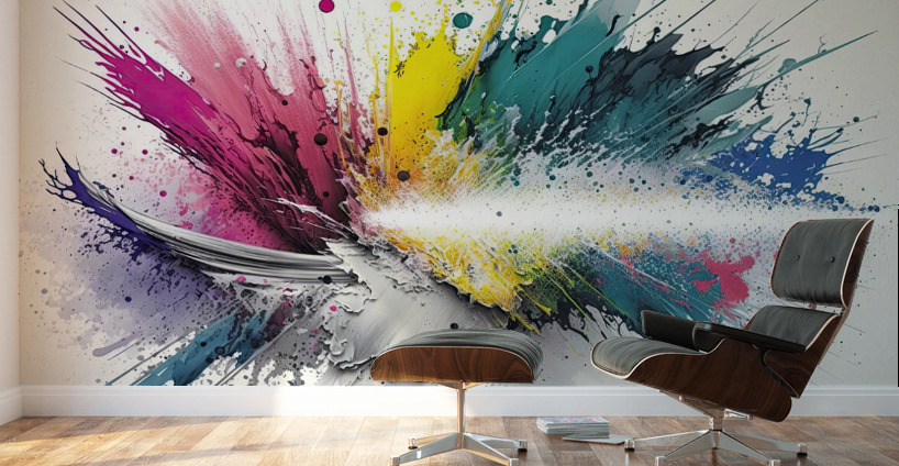 air brush abstract Wall Murals