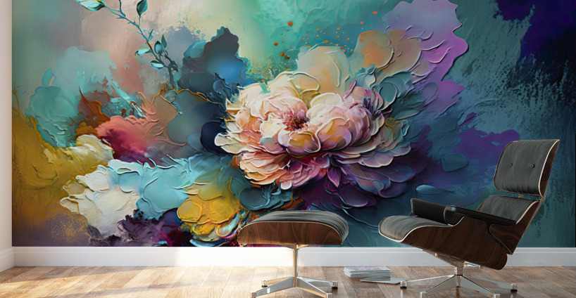 colors with brush Wall Murals