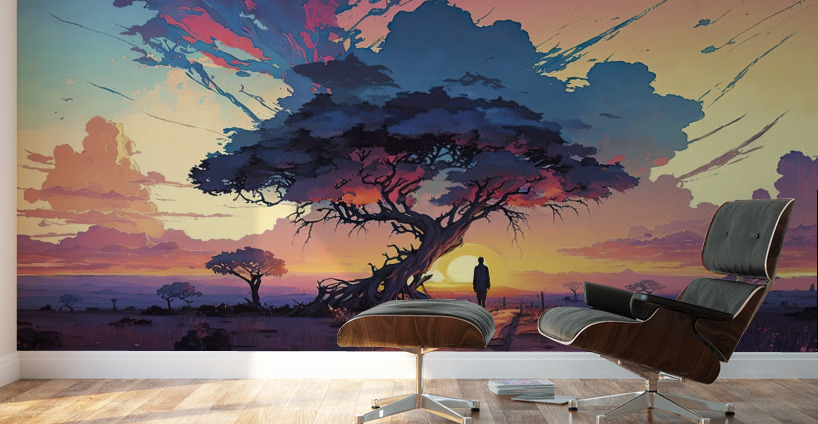 waiting for the uncertain future Wall Murals