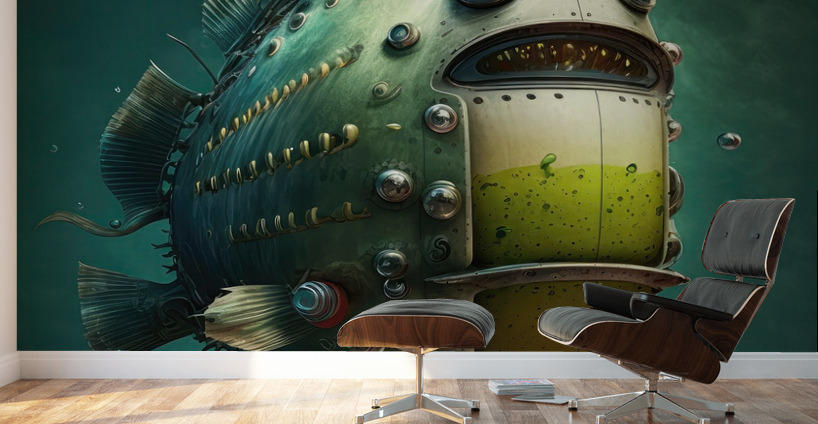 fisherman new technology Wall Murals