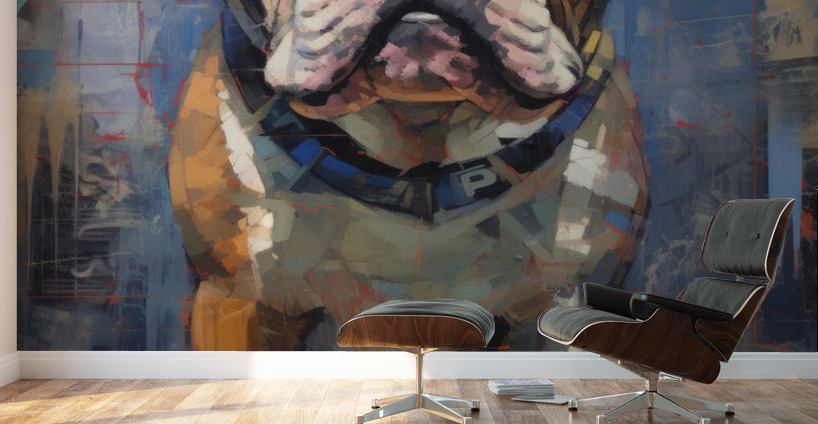 english bulldog Wall Murals