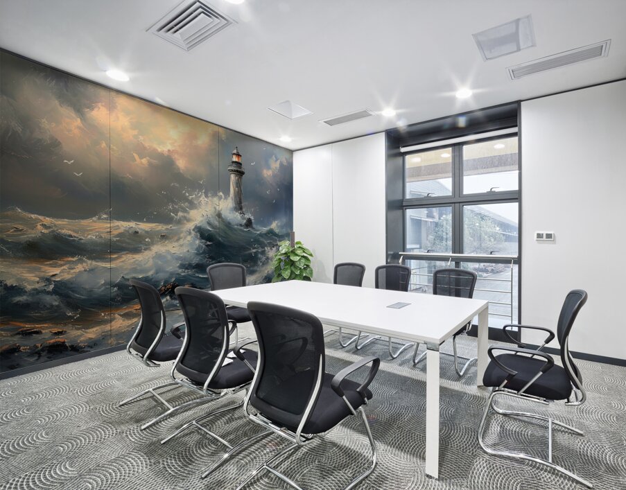 waves movement Wall Printing