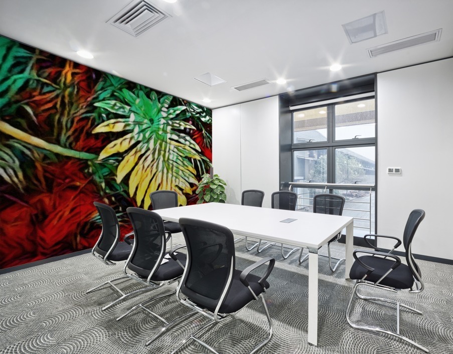 Elephant Leaves Wall Printing