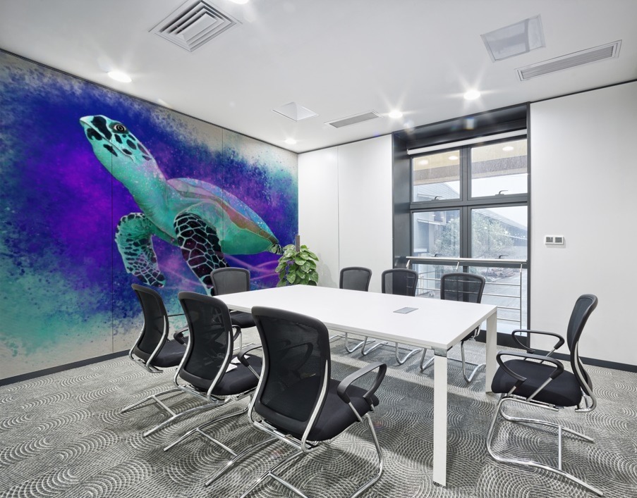 Splashed Water Turtle Wall Printing