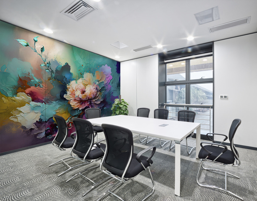 colors with brush Wall Printing