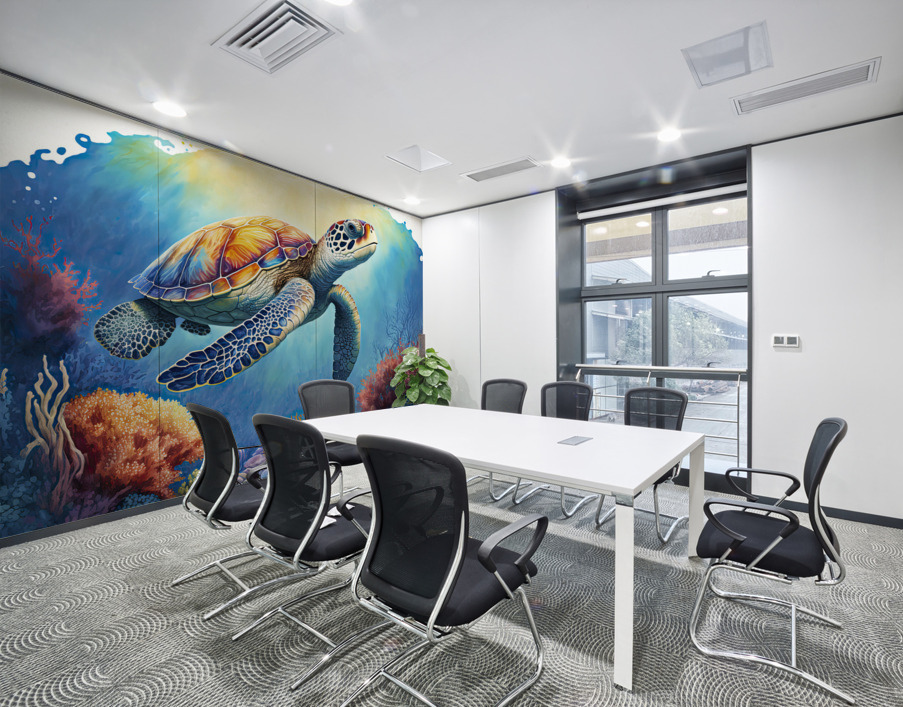 turtle in the tropics Wall Printing