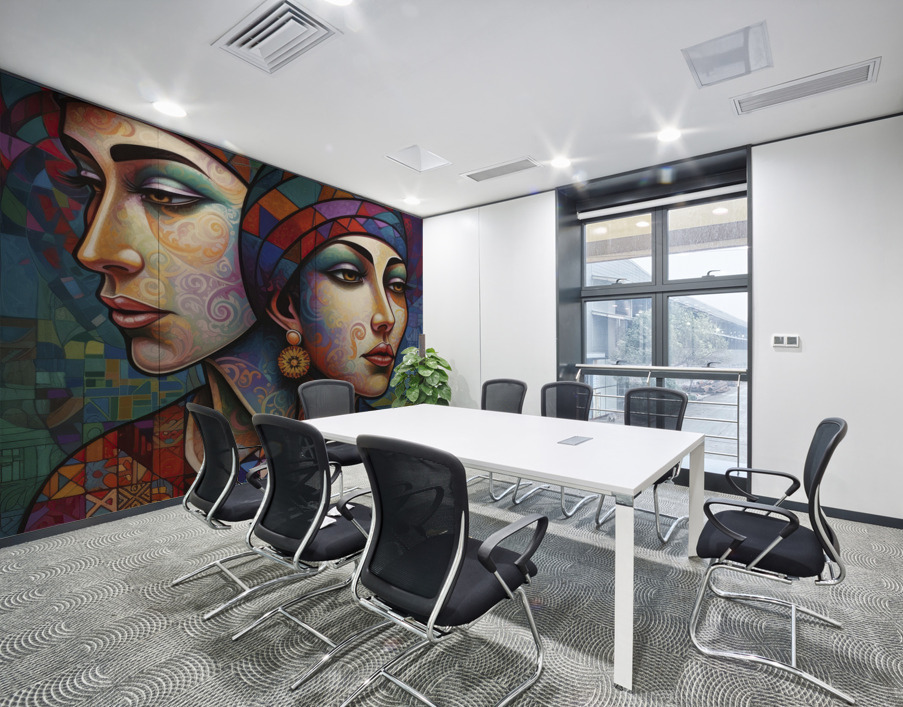 women s with headscarf IV Wall Printing