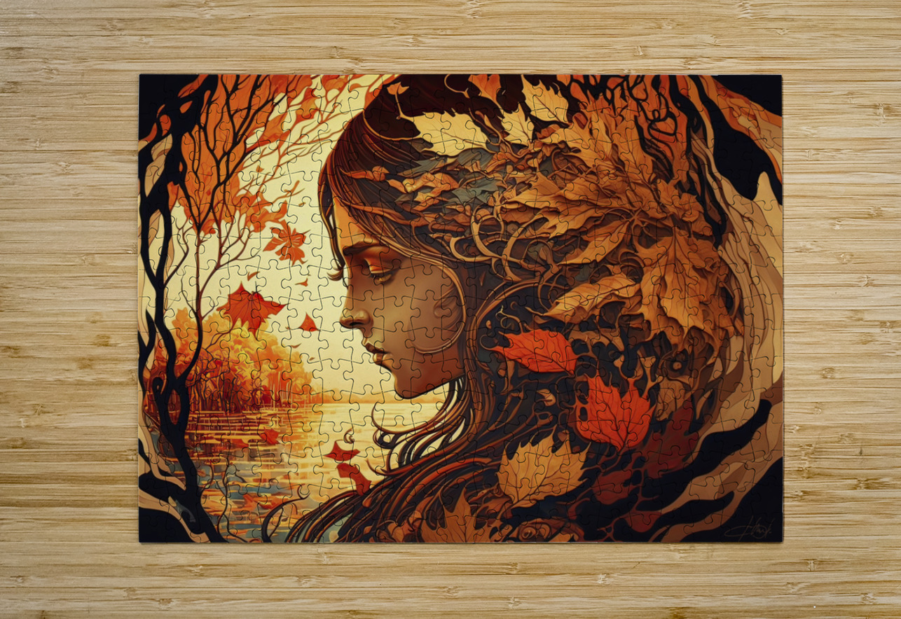 colorful autumn George Bloise Puzzle printing