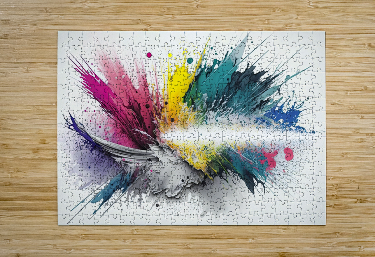 air brush abstract George Bloise Puzzle printing