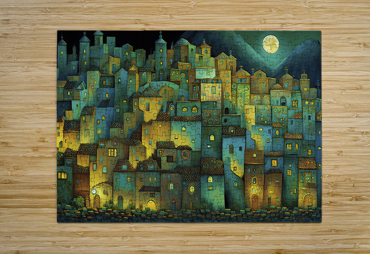 night in the neighborhood George Bloise Puzzle printing