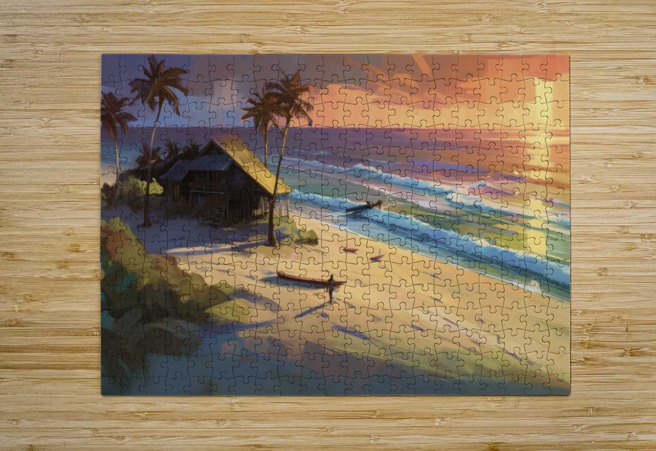 tropical beach house concept George Bloise Puzzle printing