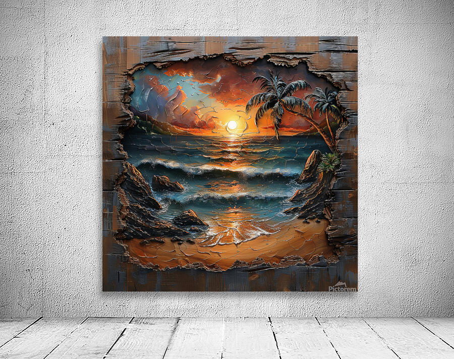 Tropical sunset A Wall Preview