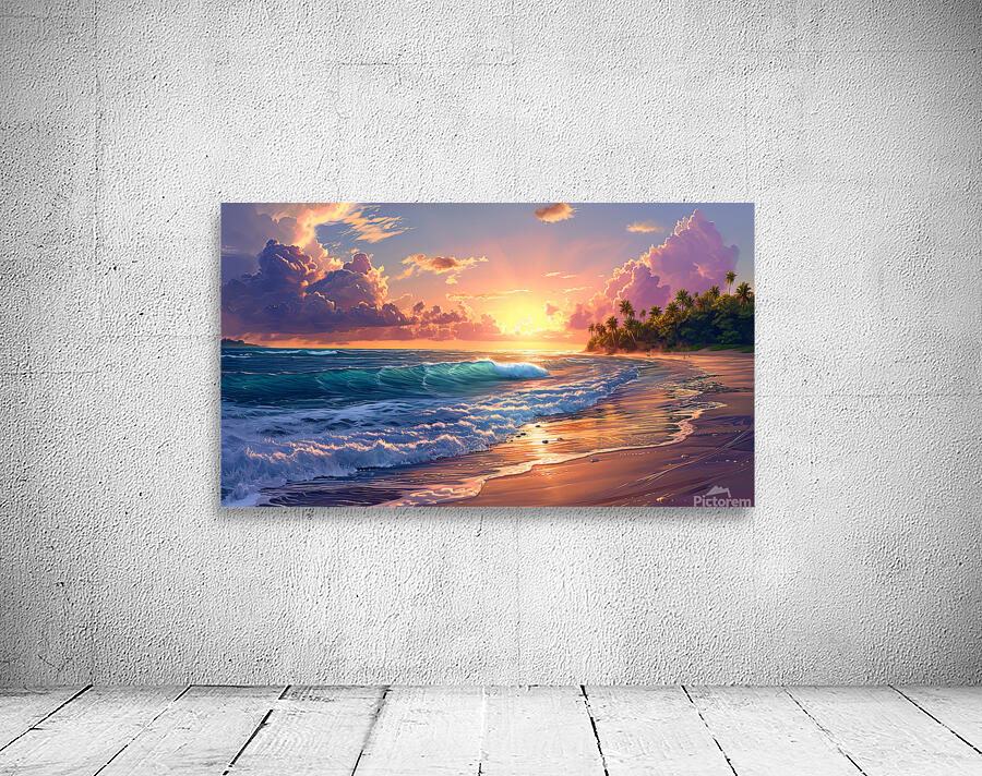 Tropical Wave Surf Wall Preview