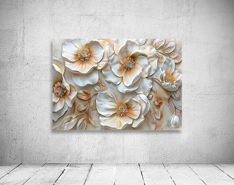 White flowers 2 Wall Preview