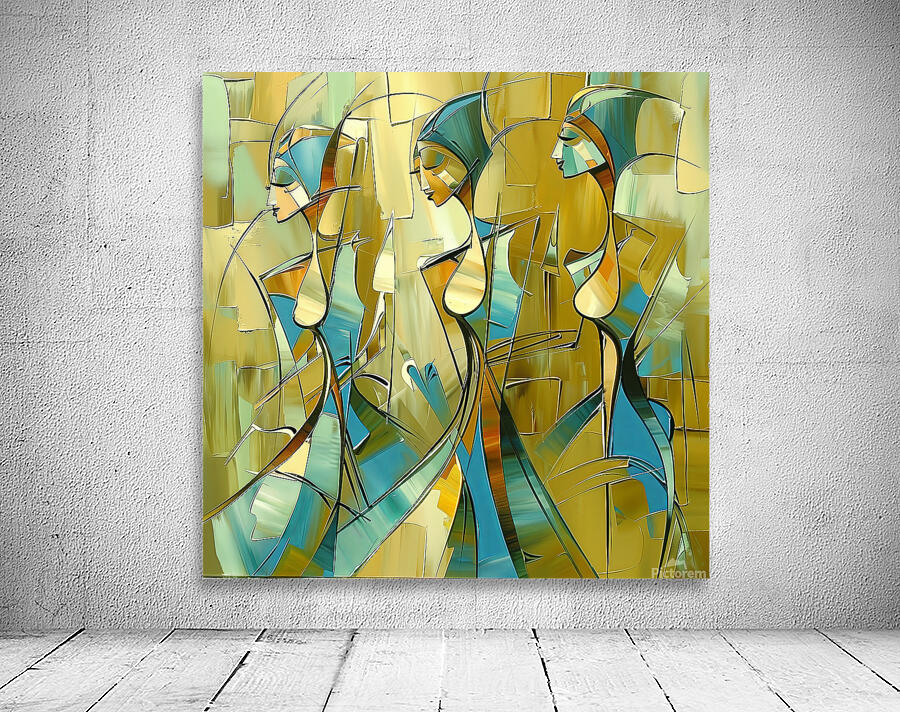 three girls friends Wall Preview