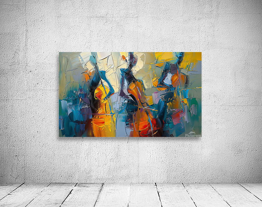 stylish double bass Wall Preview